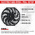 12" Universal 12V 80w Slim Reversible Electric Radiator Fans