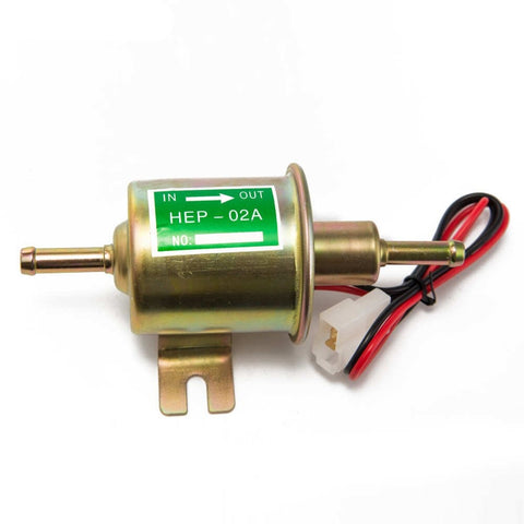 12V Electric Fuel Pump Low Pressure Bolt Fixing Wire Diesel Petrol JDM Performance