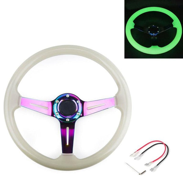14inch 335mm Luminous Racing Steering Wheel Acrylic JDM Performance