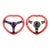 350MM Red Deep Crystal Neo Steering Wheel