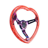 350MM Red Deep Crystal Neo Steering Wheel