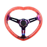 350MM Red Deep Crystal Neo Steering Wheel