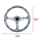350MM Skull Look Deep Dish Steering Wheel