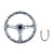 350MM Skull Look Deep Dish Steering Wheel