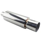 4" H-Spec Jdm Silencer Muffler 2.5" Inlet