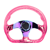 326mm VIP Pink Bubble Neo Spoke Steering Wheel