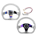 350mm Deep Dish Crystal Steering Wheel