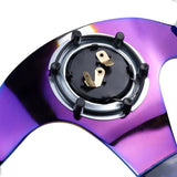 350mm Deep Dish Crystal Steering Wheel