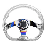 350mm Deep Dish Crystal Steering Wheel