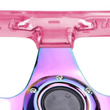 326mm VIP Pink Bubble Neo Spoke Steering Wheel