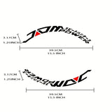 8 Pieces For Four Tires Japanese Tire Letters Stickers