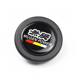 Aftermarket Black Mgen Style Horn Button + Carbon Fiber Edge JDM Performance