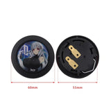 Anime Kawaii Girl Horn Button