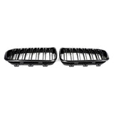 BMW 1 Series F20 F21 2015-2017 Gloss Black Double Front Kidney Grill JDM Performance