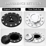 Billet Aluminum Fuel Cell Gas Cap With 12 Hole Cell Bung and Gasket JDM Performance