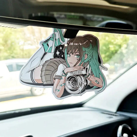 Car Air Freshener Turbo Anime Girl