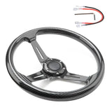 Carbon Fibre 350mm Racing Steering Wheel.