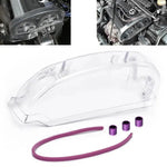 Clear Cam Gear Cover For 1990-1999 Mitsubishi Eclipse 4G63 JDM Performance