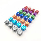 Dice Alloy Tire Valve Caps