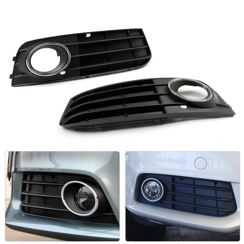 Front Bumper Fog Light Grille Cover For Audi A4 A4L B8 (09-11) JDM Performance