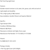 Front Bumper Grid Fog Light Grille Left & Right Fit BMW X6 2012-2014 JDM Performance