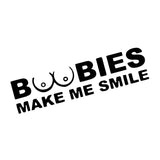 Funny Boobies Make Me Smile Car Stickers Jdm