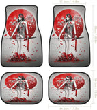 Geisha Girl Samurai Sword Car Floor Mats
