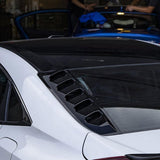 Gloss Black Rear Side Window Louver For Honda Civic 4DR Sedan 2016-2021 JDM Performance