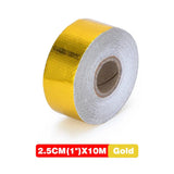 Gold 2'' Thermal exhaust Tape Air Intake Heat Insulation