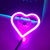 Heart Shaped Car Neon Window Light
