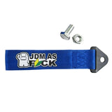 JDM as Fck Blue Racing Tow Strap