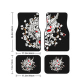 Japanese Oni mask Car Floor Mats