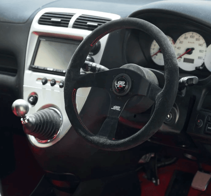 Universal Volante OMP 350MM 14' Flat Suede/ Leather Racing Sport Steering  Wheel