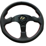 Jdm Mugen Steering Wheel 350mm 14in Leather