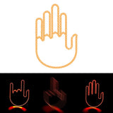 LED Illuminated Middle Finger Gesture Light Gesture