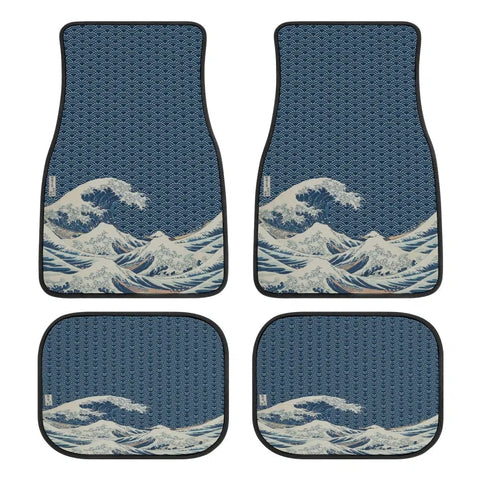 Ocean Wave Japanese Car Floor Mats