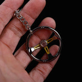 Racing Keychain Sport Car Steering Wheel 3 Spoke