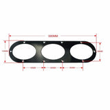 Aluminum Rear Bumper Air Diversion Diffuser Panel