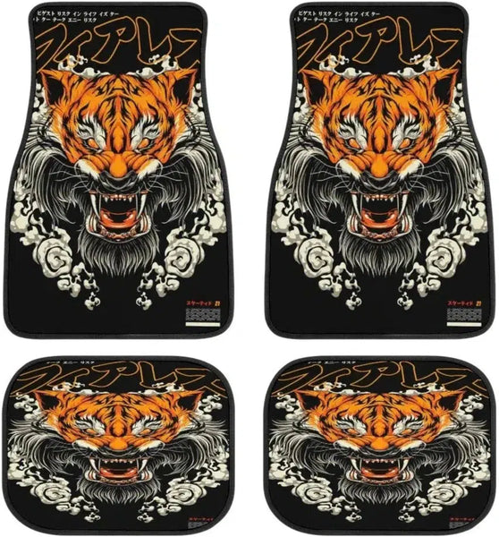 Shinigami Tiger Japanese Car Floor Mats