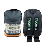 TKT Racing JDM Bride Backpack Black Straps