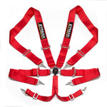 Universal 6 Point Racing Safety Harness Camlock Seat Belt Red