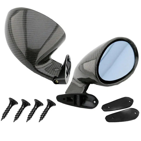 Universal Side Wing Mirror Carbon Style