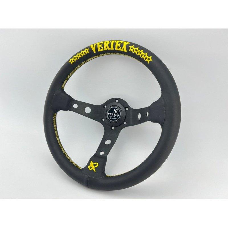 Vertex 10 Star JDM Steering Wheel Leather Yellow... JDM Performance