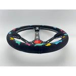Vertex Style 13” (330mm) Rainbow Leopard VX Steering Wheel JDM Performance