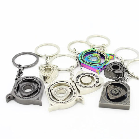 Wankel Rotary Metal Keychain Keyring