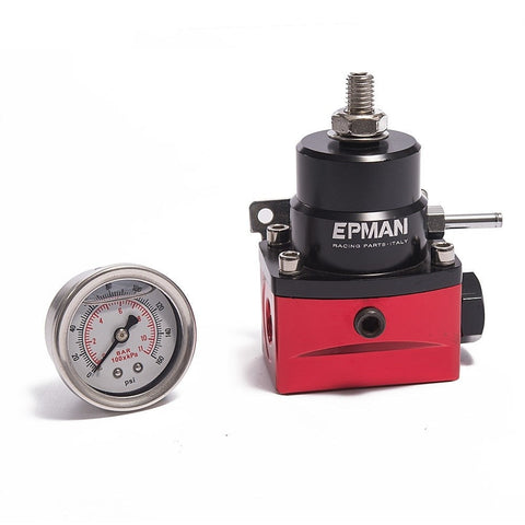 Adjustable Fuel Pressure Regulator With Gauge JDM Performance