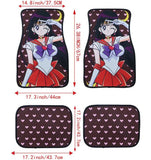 Anime Sailor Mars Fabric Car Floor Mats