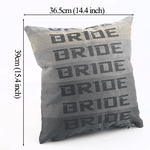 Bride Racing Pillow Cushion - Red, Grey, Black. JDM Performance