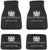 JP Racing Black Fabric Car Floor Mats