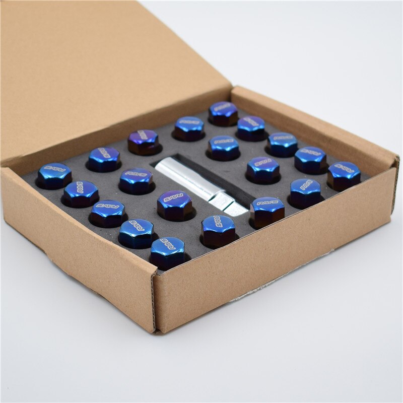 Rays Stainless Steel Burnt Blue Wheel Lug Nuts – JDM Performance